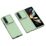 For Samsung Galaxy Z Fold4 5G Shockproof Case Anti-Fall Phone Case Mobile Phone Hard PC Protector with Slide Camera Cover
