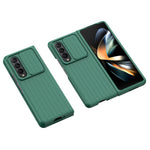 For Samsung Galaxy Z Fold4 5G Shockproof Case Anti-Fall Phone Case Mobile Phone Hard PC Protector with Slide Camera Cover