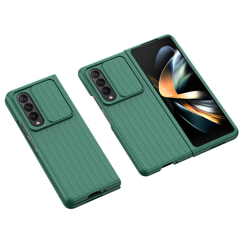 For Samsung Galaxy Z Fold4 5G Shockproof Case Anti-Fall Phone Case Mobile Phone Hard PC Protector with Slide Camera Cover