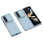 For Samsung Galaxy Z Fold4 5G Shockproof Case Anti-Fall Phone Case Mobile Phone Hard PC Protector with Slide Camera Cover