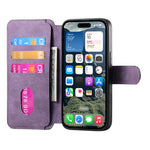 For iPhone 16 Plus Magnetic Case CASENEO Detachable Leather Phone Wallet Cover