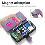 For iPhone 16 Plus Magnetic Case CASENEO Detachable Leather Phone Wallet Cover