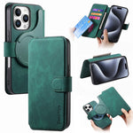 For iPhone 16 Pro Magnetic Case CASENEO Detachable Leather Phone Wallet Cover