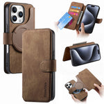 For iPhone 16 Pro Max Magnetic Case CASENEO Detachable Leather Phone Wallet Cover