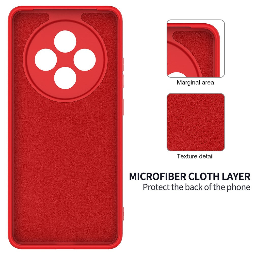 For Oppo Reno12 FS 5G / Reno12 F 5G / 4G / F27 5G Case Liquid Silicone Anti-Scratch Phone Cover with Hand Strap