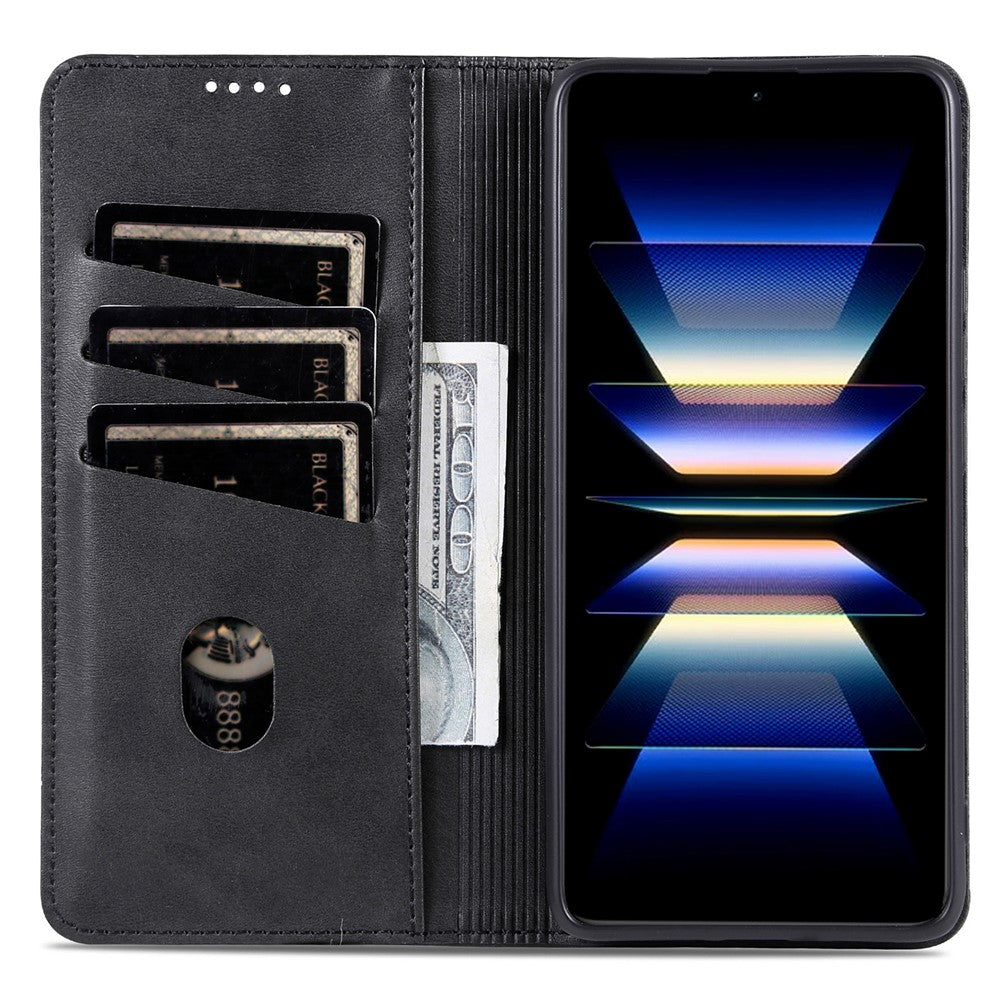 AZNS For Xiaomi Redmi K70 Ultra Case Cowhide Texture PU Leather Wallet Phone Cover