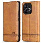 AZNS For Honor X60i 5G Case Cowhide Texture PU Leather Wallet Phone Cover