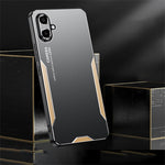Samsung Galaxy A06 4G mobilskal Aluminiumlegering TPU PC Baksida