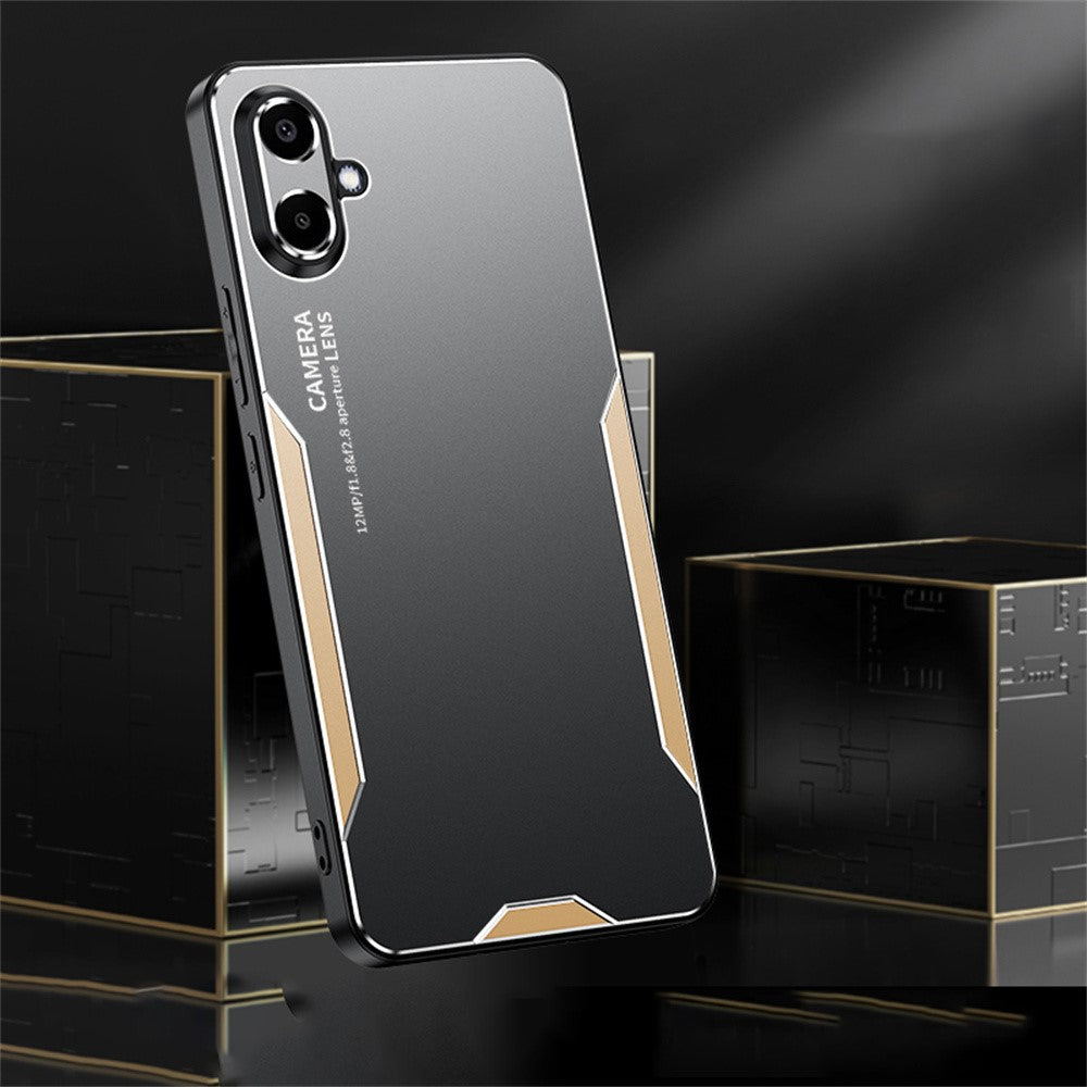 Samsung Galaxy A06 4G mobilskal Aluminiumlegering TPU PC Baksida