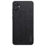 Til Samsung Galaxy A06 4G Etui, trætekstur PU-læderbelagt PC+TPU telefoncover