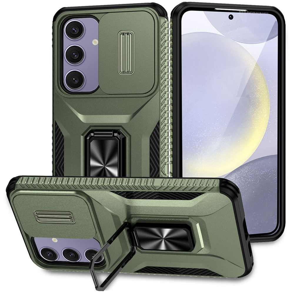 Samsung Galaxy S24 FE-skal Camshield Stöd TPU+PC Halkfritt Mobilskal