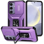 For Samsung Galaxy S24 FE Case Camshield Kickstand TPU+PC Anti-Slip Phone Cover