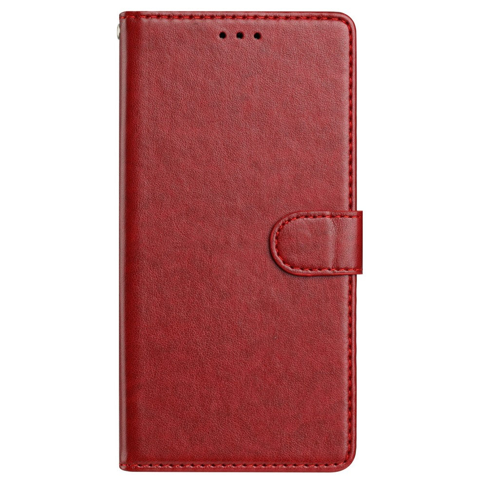 Til Samsung Galaxy A16 5G / A16 4G lædertelefoncover pung stander cover med praktisk strop