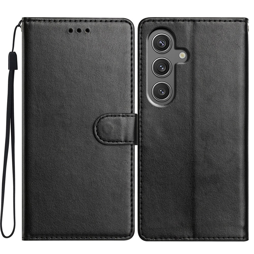 Til Samsung Galaxy A16 5G / A16 4G lædertelefoncover pung stander cover med praktisk strop