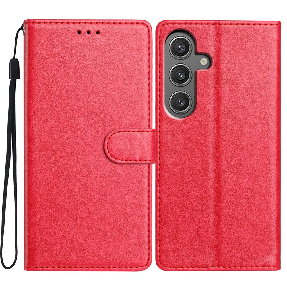 Til Samsung Galaxy A16 5G / A16 4G lædertelefoncover pung stander cover med praktisk strop