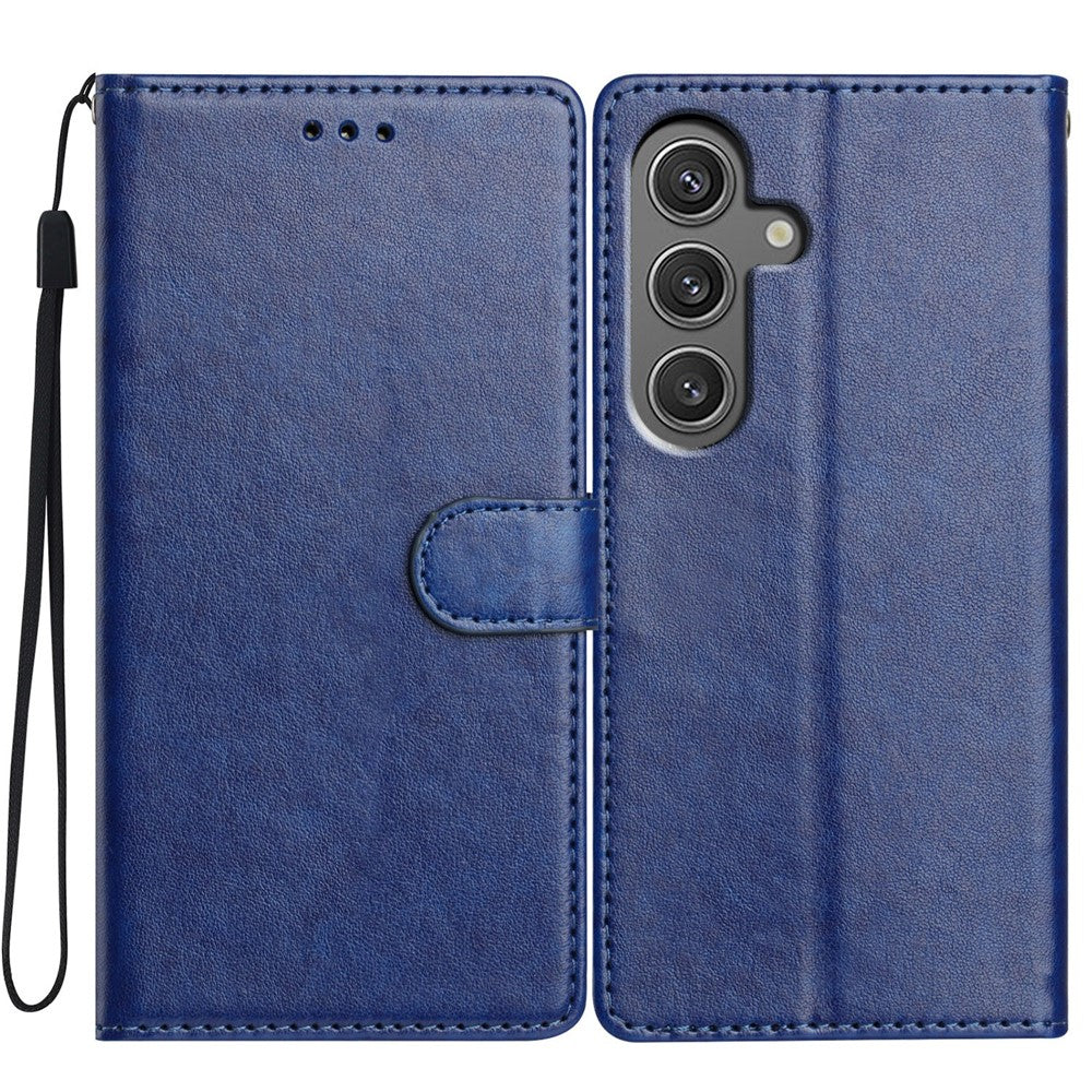 Til Samsung Galaxy A16 5G / A16 4G lædertelefoncover pung stander cover med praktisk strop