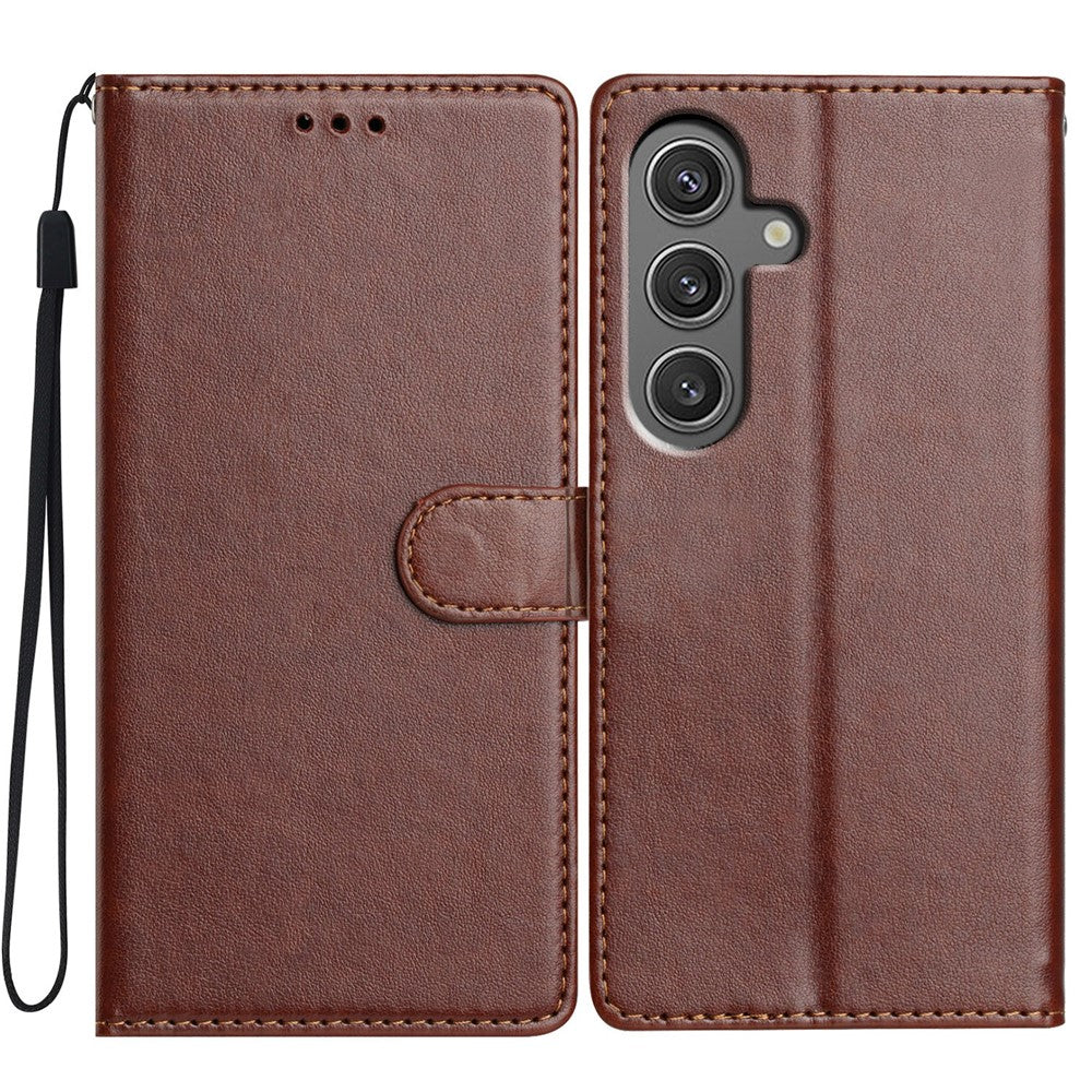 Til Samsung Galaxy A16 5G / A16 4G lædertelefoncover pung stander cover med praktisk strop