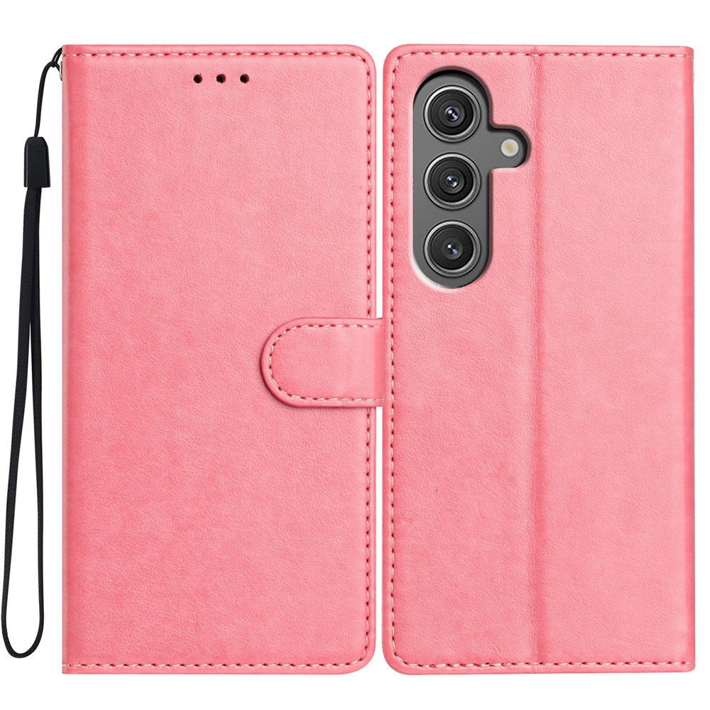 Til Samsung Galaxy A16 5G / A16 4G lædertelefoncover pung stander cover med praktisk strop