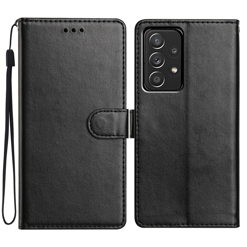 Til Samsung Galaxy A33 5G Læder Telefonetui Pung Stativ Cover med Praktisk Rem