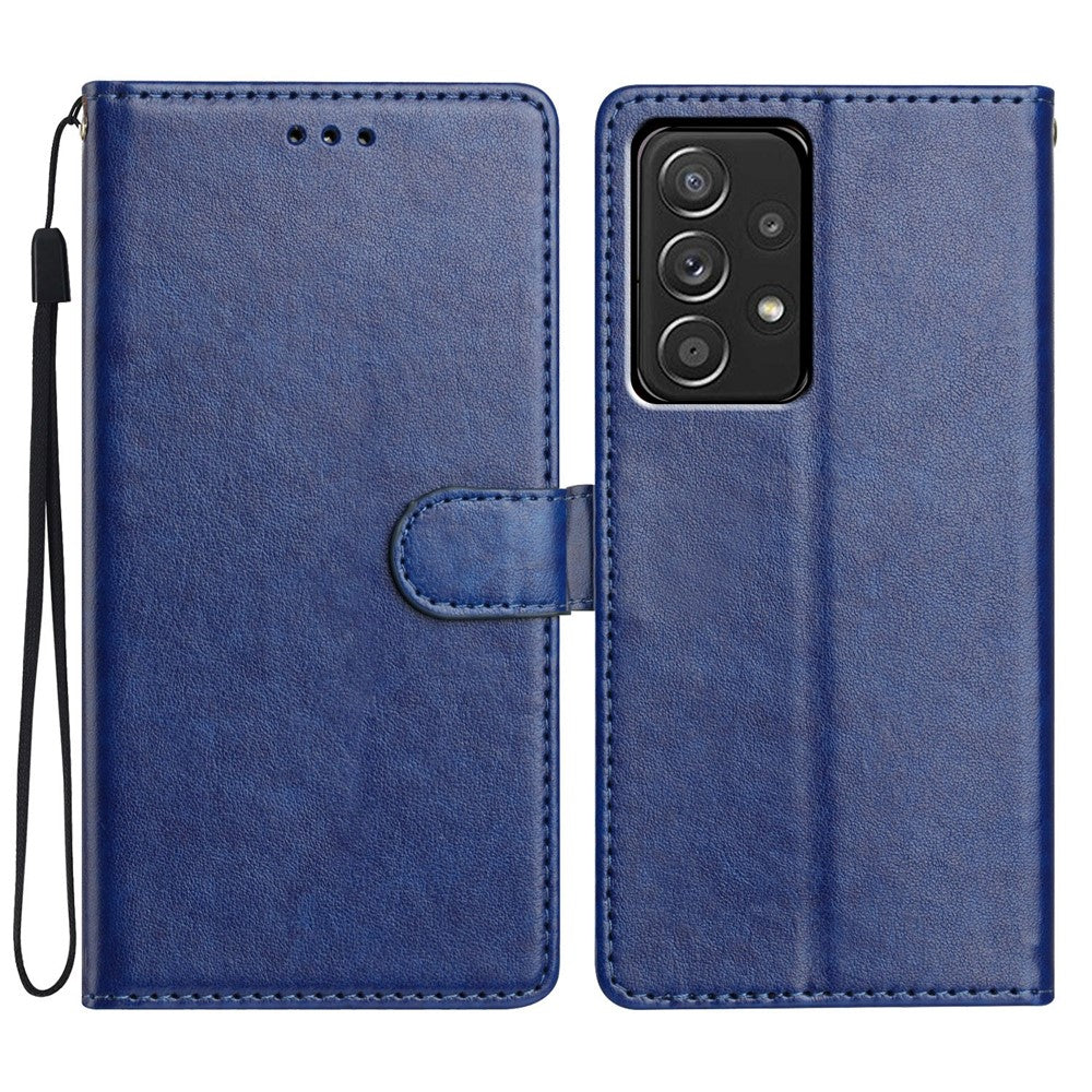 Til Samsung Galaxy A33 5G Læder Telefonetui Pung Stativ Cover med Praktisk Rem