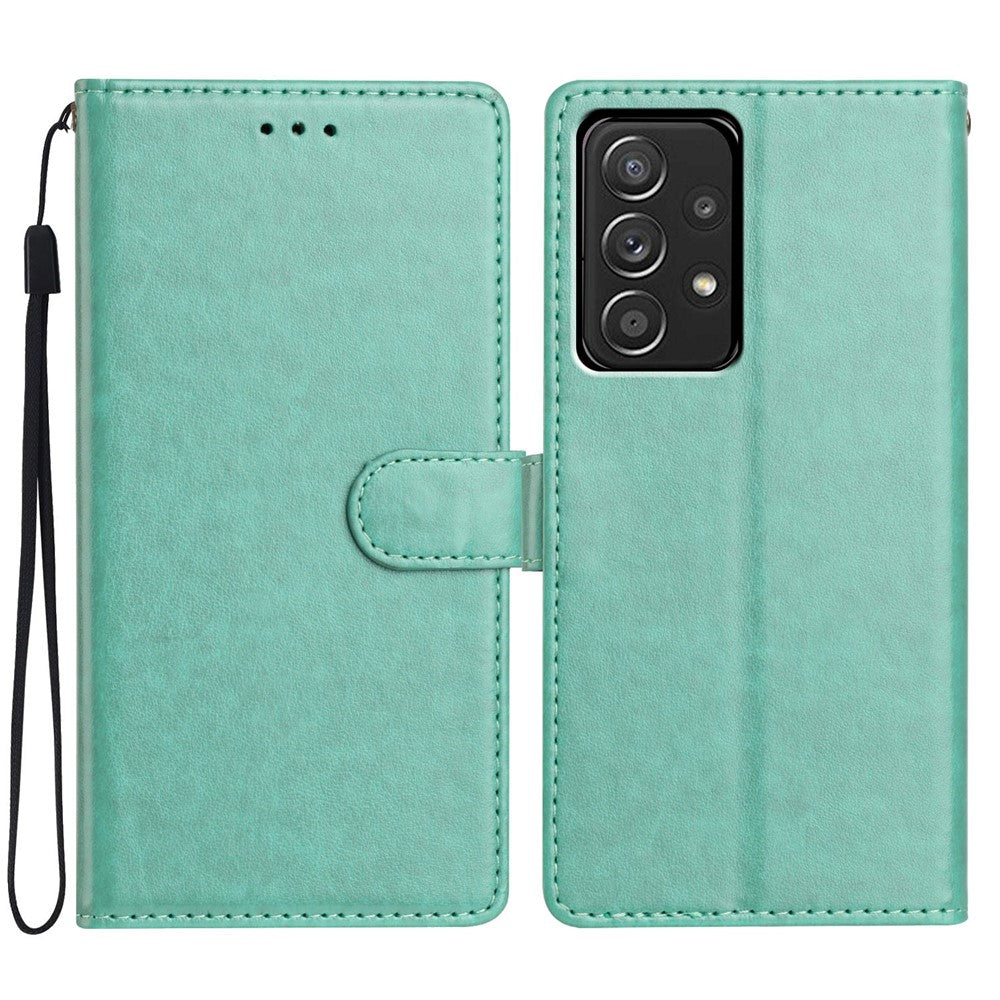 Til Samsung Galaxy A33 5G Læder Telefonetui Pung Stativ Cover med Praktisk Rem