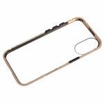 For iPhone 16 Anti-Spy Case Magnetic Metal Frame + Double-Sided Tempered Glass Phone Cover