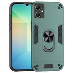 Til Samsung Galaxy A06 4G cover PC+TPU Drop Defend telefoncover med ringstativ