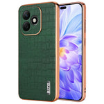AZNS For Honor X60i 5G Case Electroplating Crocodile Texture PU+TPU Phone Cover
