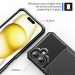 ZM03 For iPhone 16 Case with Card Holder PU Leather+TPU Phone Back Cover
