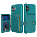ZM03 For iPhone 16 Case with Card Holder PU Leather+TPU Phone Back Cover
