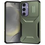 Til Samsung Galaxy S24 FE Etui Camshield TPU+PC Telefoncover Skridsikker Sidekant