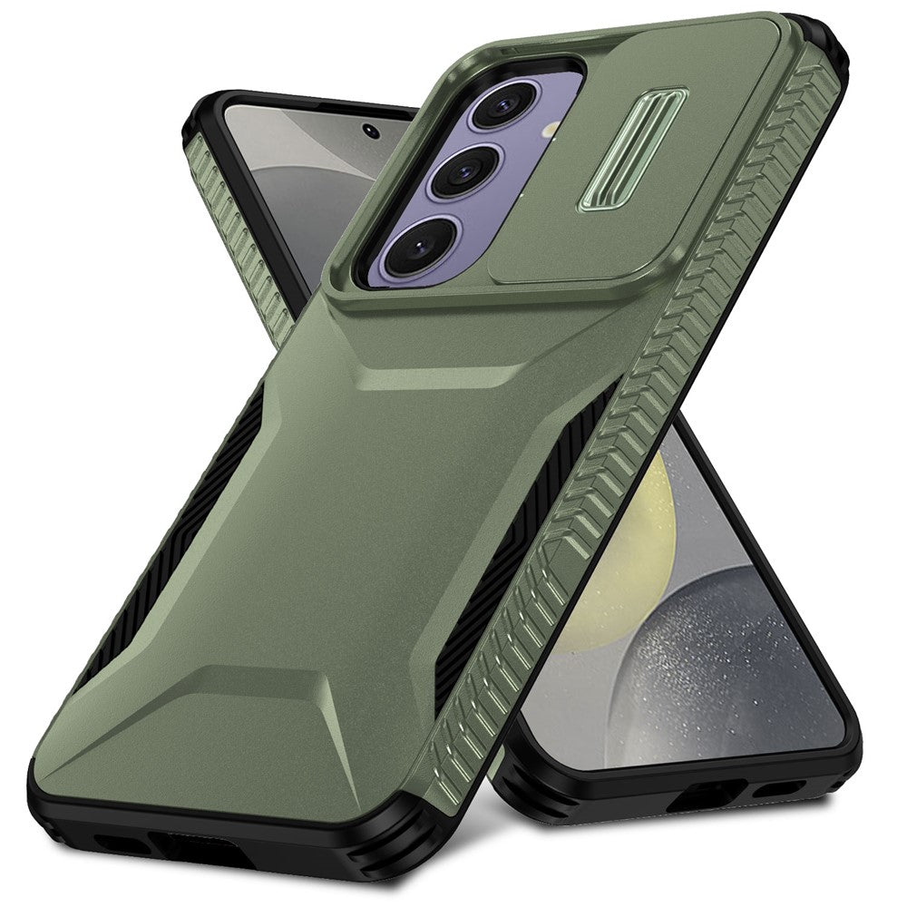 Til Samsung Galaxy S24 FE Etui Camshield TPU+PC Telefoncover Skridsikker Sidekant