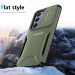 Til Samsung Galaxy S24 FE Etui Camshield TPU+PC Telefoncover Skridsikker Sidekant