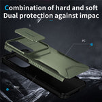 Til Samsung Galaxy S24 FE Etui Camshield TPU+PC Telefoncover Skridsikker Sidekant