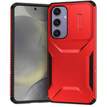 Til Samsung Galaxy S24 FE Etui Camshield TPU+PC Telefoncover Skridsikker Sidekant