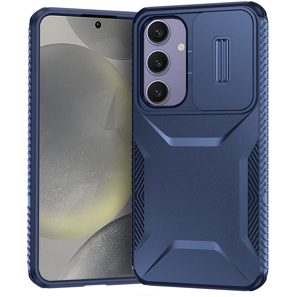 Til Samsung Galaxy S24 FE Etui Camshield TPU+PC Telefoncover Skridsikker Sidekant