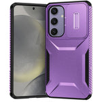Til Samsung Galaxy S24 FE Etui Camshield TPU+PC Telefoncover Skridsikker Sidekant