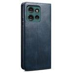 Cover til Motorola Edge 60 Neo 5G / Edge 50 Neo 5G / Moto S50 5G / ThinkPhone 25 5G, Crazy Horse-tekstur, vokset læder, tegnebogsetui, stativ