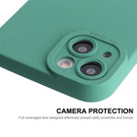 ENKAY HAT PRINCE For iPhone 14 Solid Color Liquid Silicone Anti-drop Case Camera Lens Precise Cutout Phone Back Cover