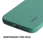 ENKAY HAT PRINCE For iPhone 14 Solid Color Liquid Silicone Anti-drop Case Camera Lens Precise Cutout Phone Back Cover