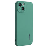 ENKAY HAT PRINCE For iPhone 14 Plus Solid Color Soft Liquid Silicone Case Camera Lens Precise Cutout Drop-proof Cover