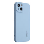 ENKAY HAT PRINCE For iPhone 14 Plus Solid Color Soft Liquid Silicone Case Camera Lens Precise Cutout Drop-proof Cover