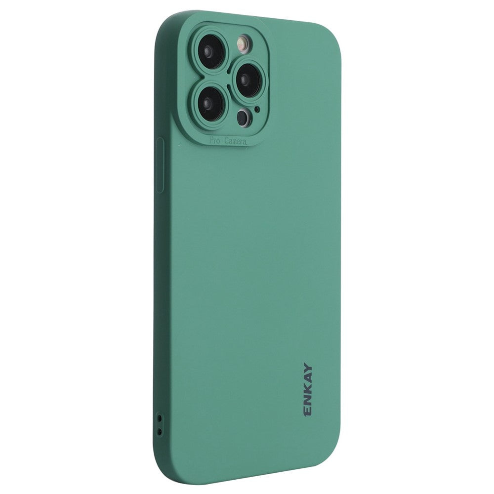 ENKAY HAT PRINCE til iPhone 14 Pro Fleksibelt Anti-drop Cover i Flydende Silikone med Præcist Kamerahulsudsnit i Ensfarvet Design