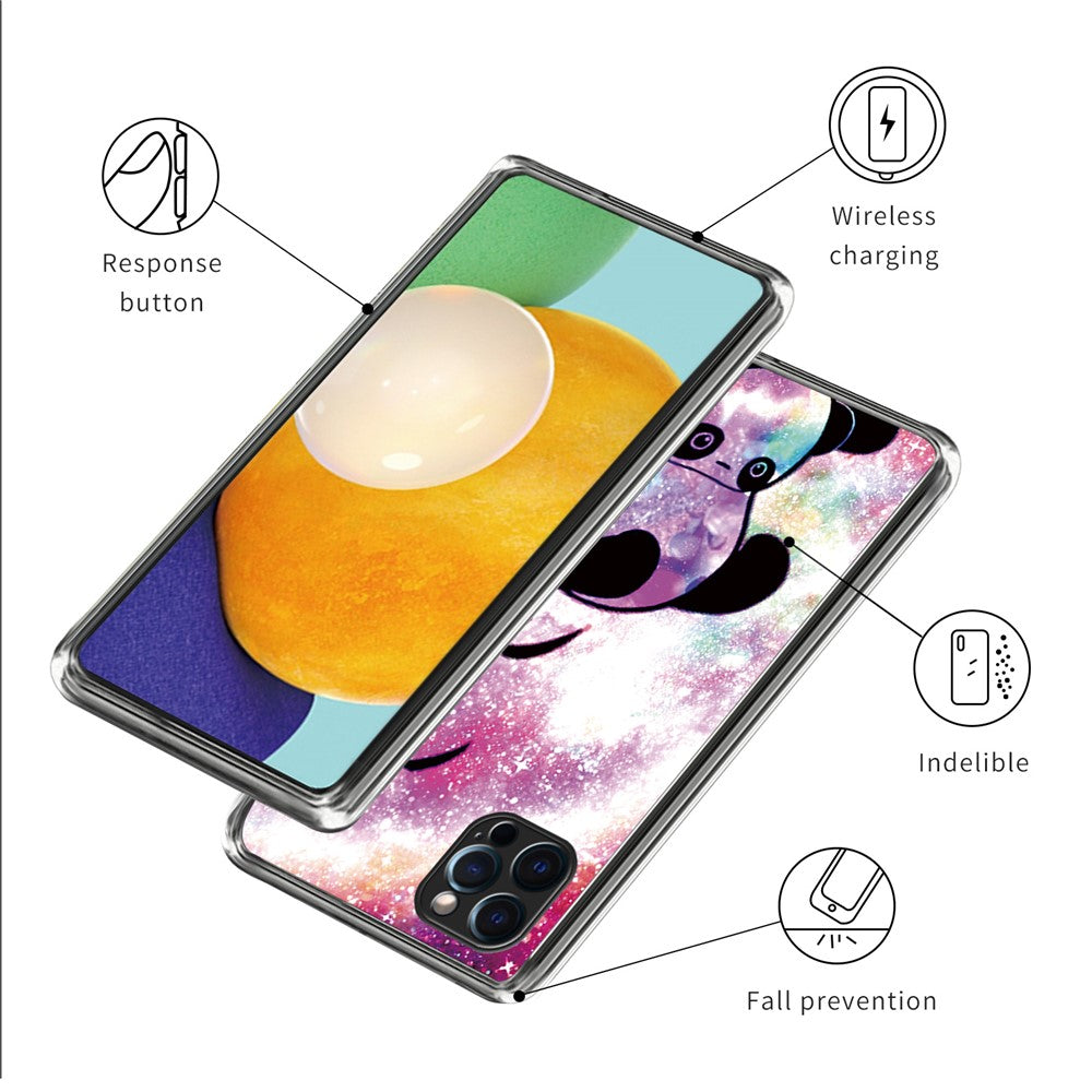 Til iPhone 16 Pro Max cover med mønsterprint, stødsikkert TPU telefoncover
