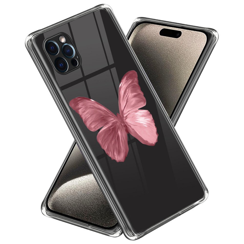 Til iPhone 16 Pro Max cover med mønstertryk, stødsikker TPU telefoncover