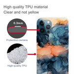 For iPhone 16 Pro Max Case Abstract Marble Pattern Printing TPU Phone Cover
