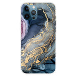 For iPhone 16 Pro Max Case Abstract Marble Pattern Printing TPU Phone Cover