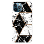 For iPhone 16 Pro Max Case Abstract Marble Pattern Printing TPU Phone Cover
