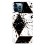 For iPhone 16 Pro Max Case Abstract Marble Pattern Printing TPU Phone Cover