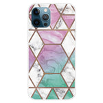 For iPhone 16 Pro Max Case Abstract Marble Pattern Printing TPU Phone Cover